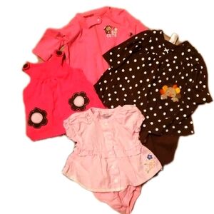 Lot of 7 Pieces Adorable Baby Girl Clothing 3m